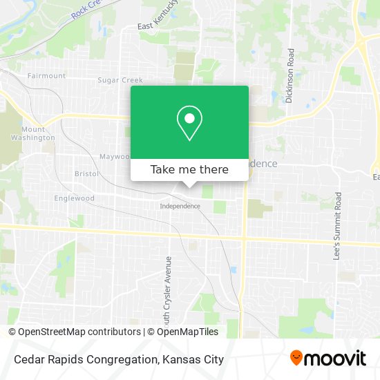 Mapa de Cedar Rapids Congregation