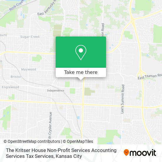 The Kritser House Non-Profit Services Accounting Services Tax Services map