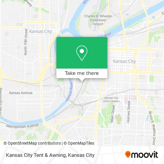 Kansas City Tent & Awning map