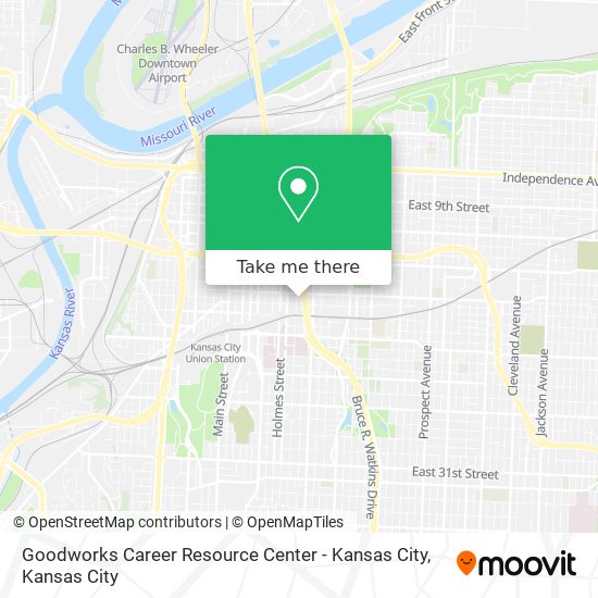 Mapa de Goodworks Career Resource Center - Kansas City