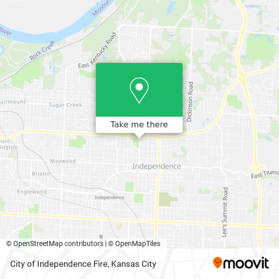 City of Independence Fire map