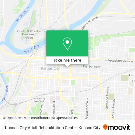 Kansas City Adult Rehabilitation Center map