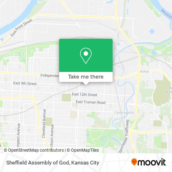 Mapa de Sheffield Assembly of God