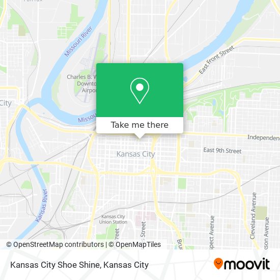 Kansas City Shoe Shine map