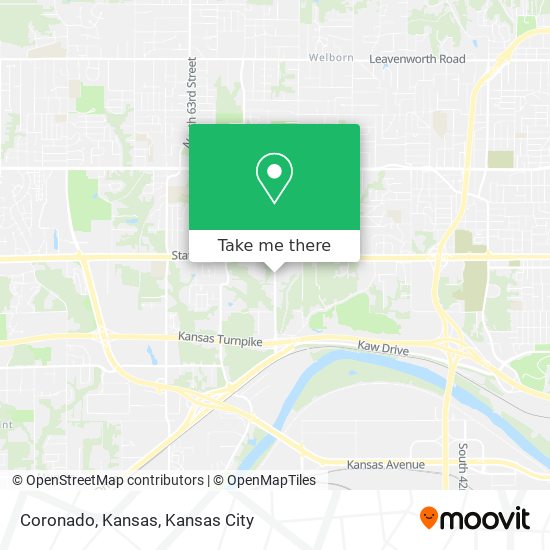Mapa de Coronado, Kansas