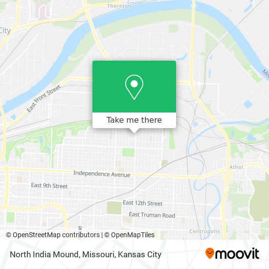 Mapa de North India Mound, Missouri