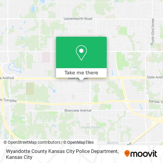 Wyandotte County Kansas City Police Department map