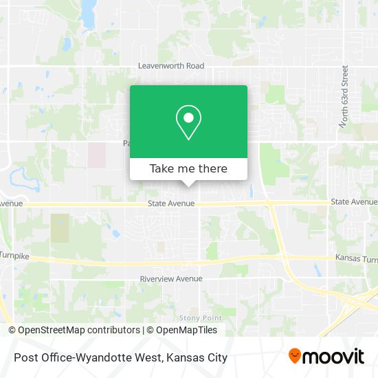 Mapa de Post Office-Wyandotte West