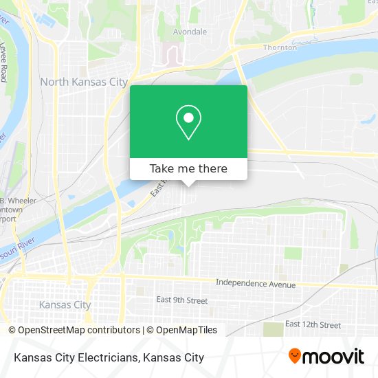 Kansas City Electricians map