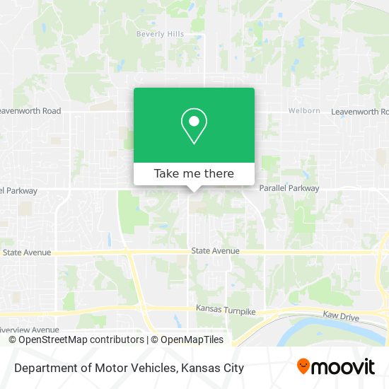 Department of Motor Vehicles map