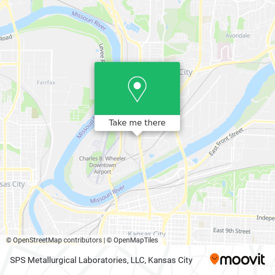 Mapa de SPS Metallurgical Laboratories, LLC