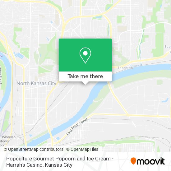 Popculture Gourmet Popcorn and Ice Cream - Harrah's Casino map