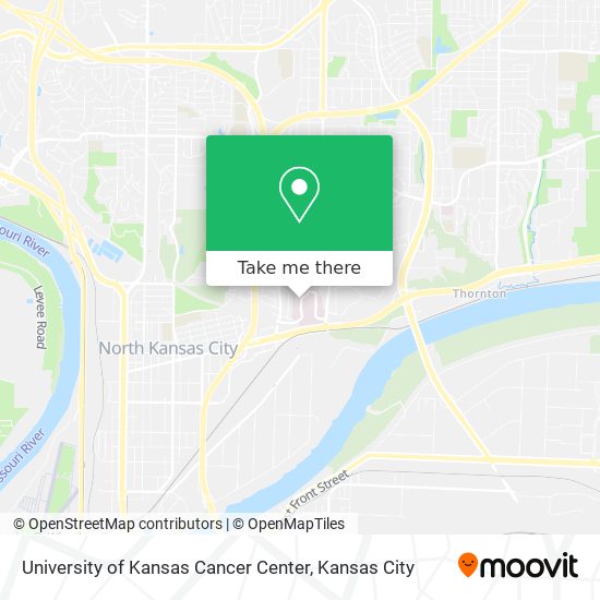 University of Kansas Cancer Center map