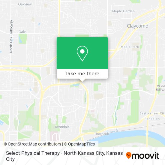 Mapa de Select Physical Therapy - North Kansas City