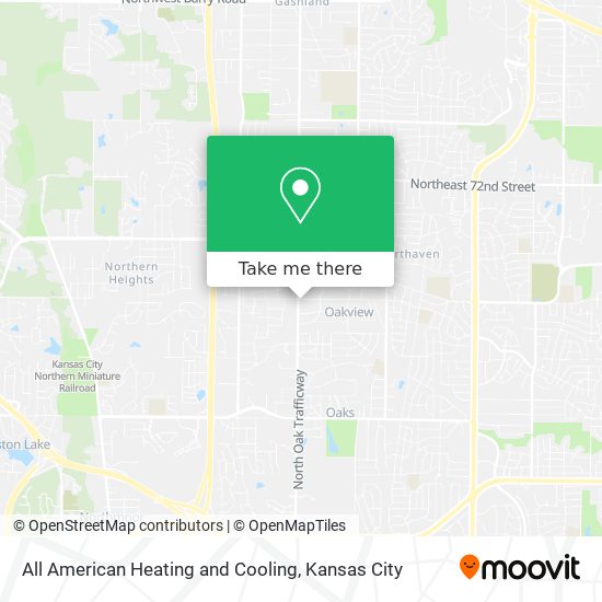 All American Heating and Cooling map