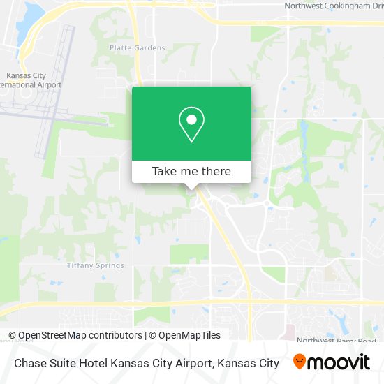 Mapa de Chase Suite Hotel Kansas City Airport