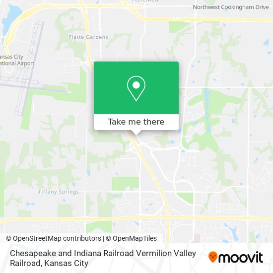 Chesapeake and Indiana Railroad Vermilion Valley Railroad map