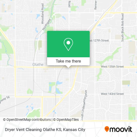 Dryer Vent Cleaning Olathe KS map