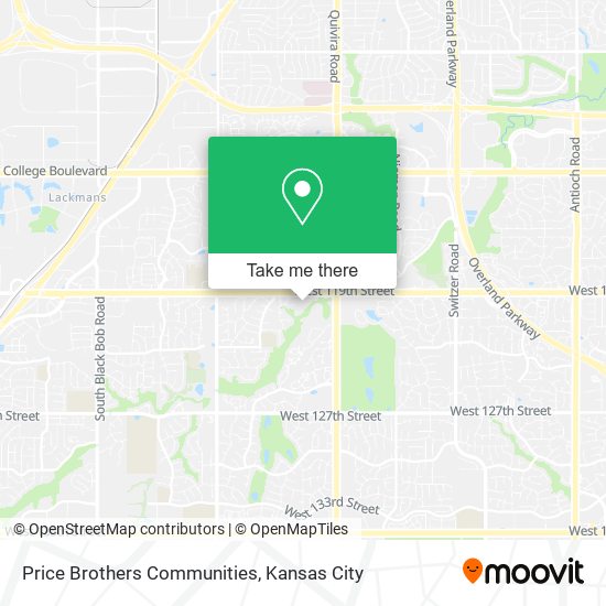 Price Brothers Communities map