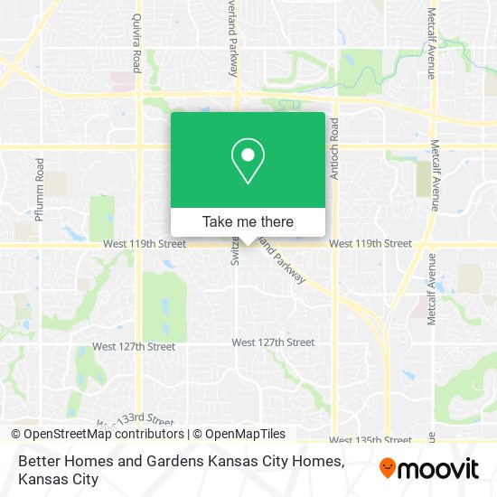 Better Homes and Gardens Kansas City Homes map