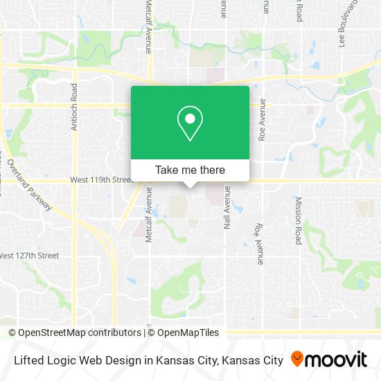 Lifted Logic Web Design in Kansas City map