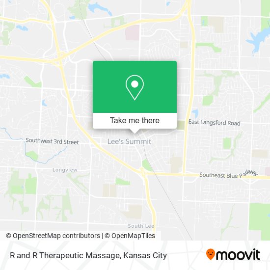 R and R Therapeutic Massage map