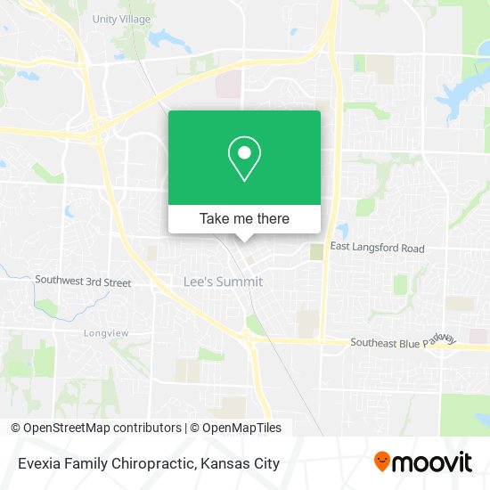 Evexia Family Chiropractic map