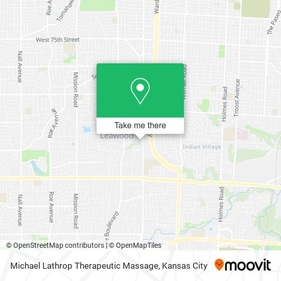Michael Lathrop Therapeutic Massage map