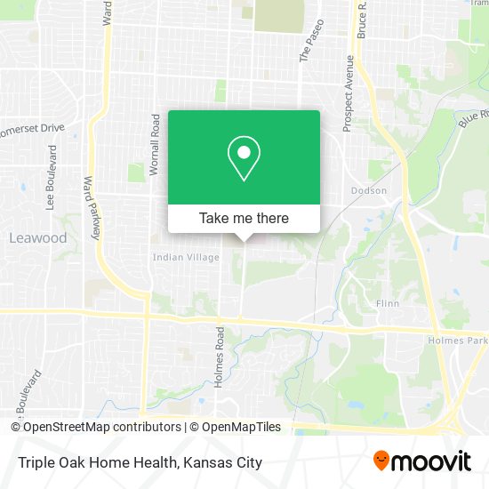 Triple Oak Home Health map