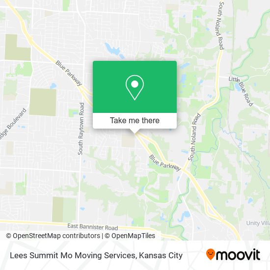 Lees Summit Mo Moving Services map