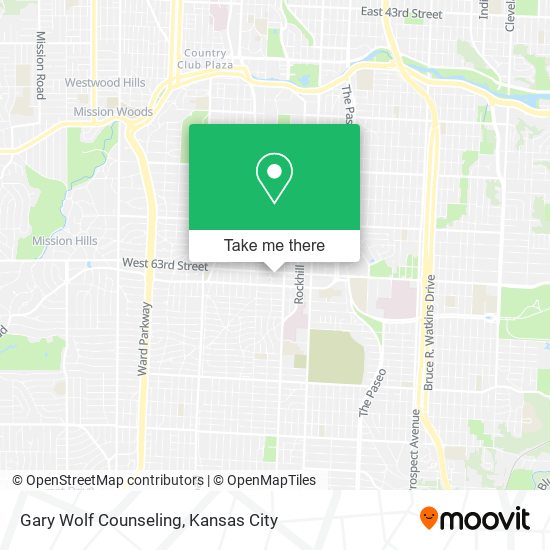 Mapa de Gary Wolf Counseling