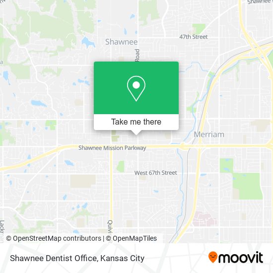 Shawnee Dentist Office map