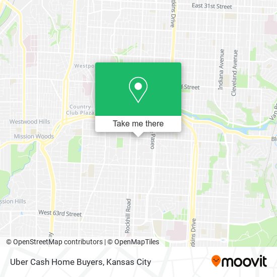 Mapa de Uber Cash Home Buyers