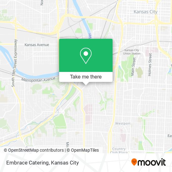 Embrace Catering map