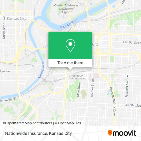 Mapa de Nationwide Insurance