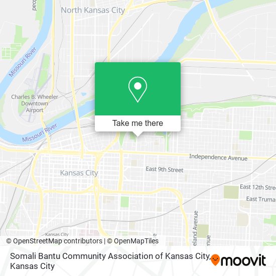 Mapa de Somali Bantu Community Association of Kansas City