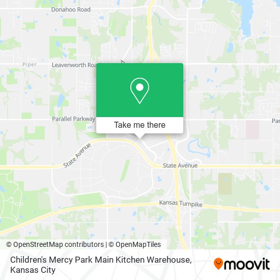 Children's Mercy Park Main Kitchen Warehouse map