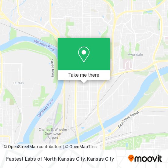 Mapa de Fastest Labs of North Kansas City