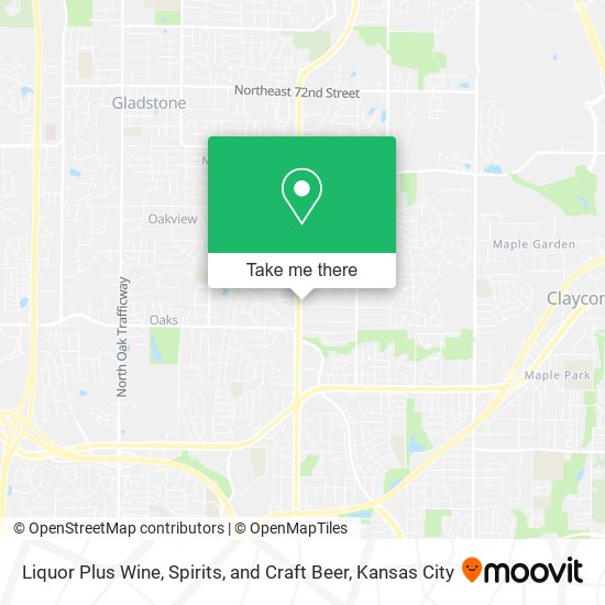 Mapa de Liquor Plus Wine, Spirits, and Craft Beer