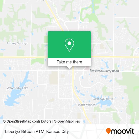 Mapa de Libertyx Bitcoin ATM