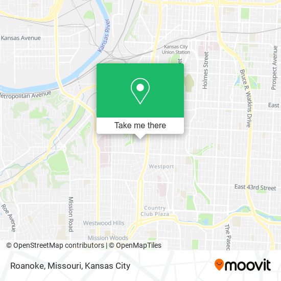 Roanoke, Missouri map