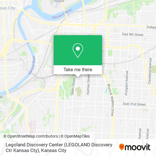 Mapa de Legoland Discovery Center (LEGOLAND Discovery Ctr Kansas Cty)