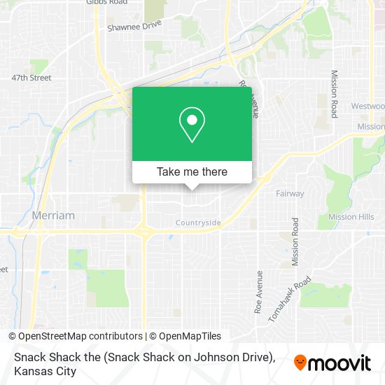 Mapa de Snack Shack the (Snack Shack on Johnson Drive)