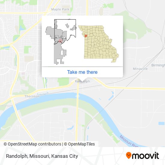 Mapa de Randolph, Missouri