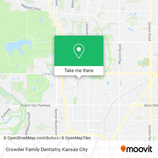 Crowder Family Dentistry map