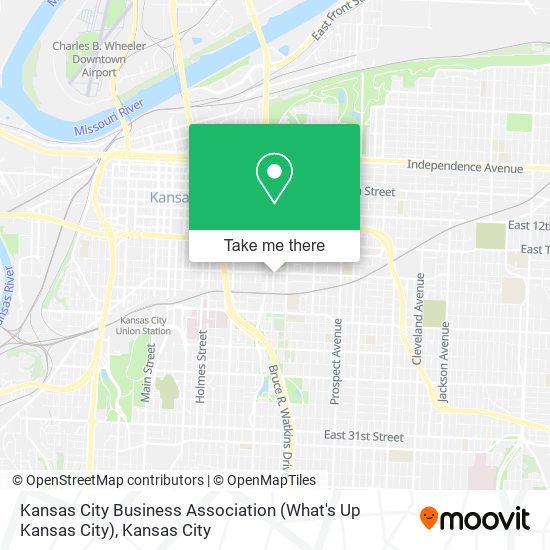 Mapa de Kansas City Business Association (What's Up Kansas City)