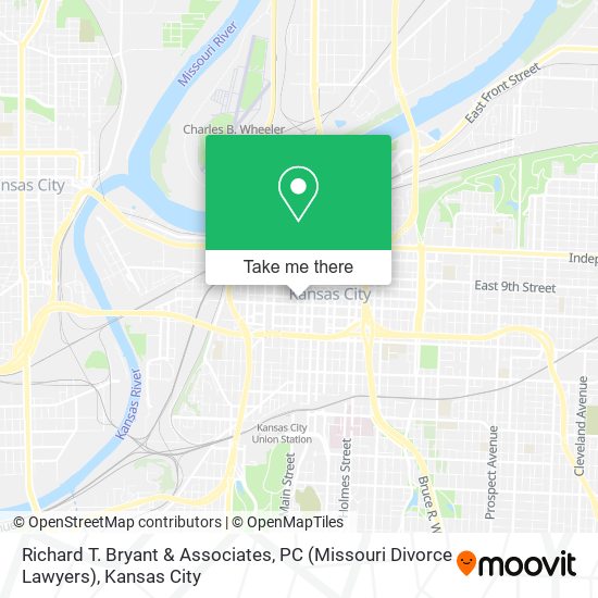 Mapa de Richard T. Bryant & Associates, PC (Missouri Divorce Lawyers)