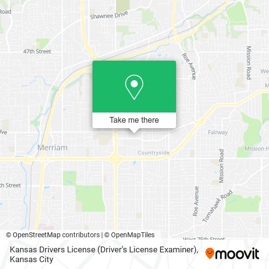 Kansas Drivers License (Driver's License Examiner) map