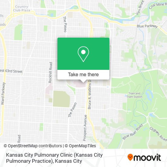 Mapa de Kansas City Pulmonary Clinic