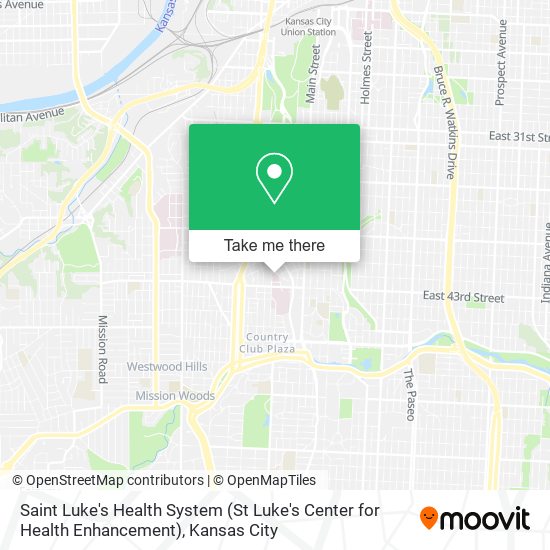 Mapa de Saint Luke's Health System (St Luke's Center for Health Enhancement)